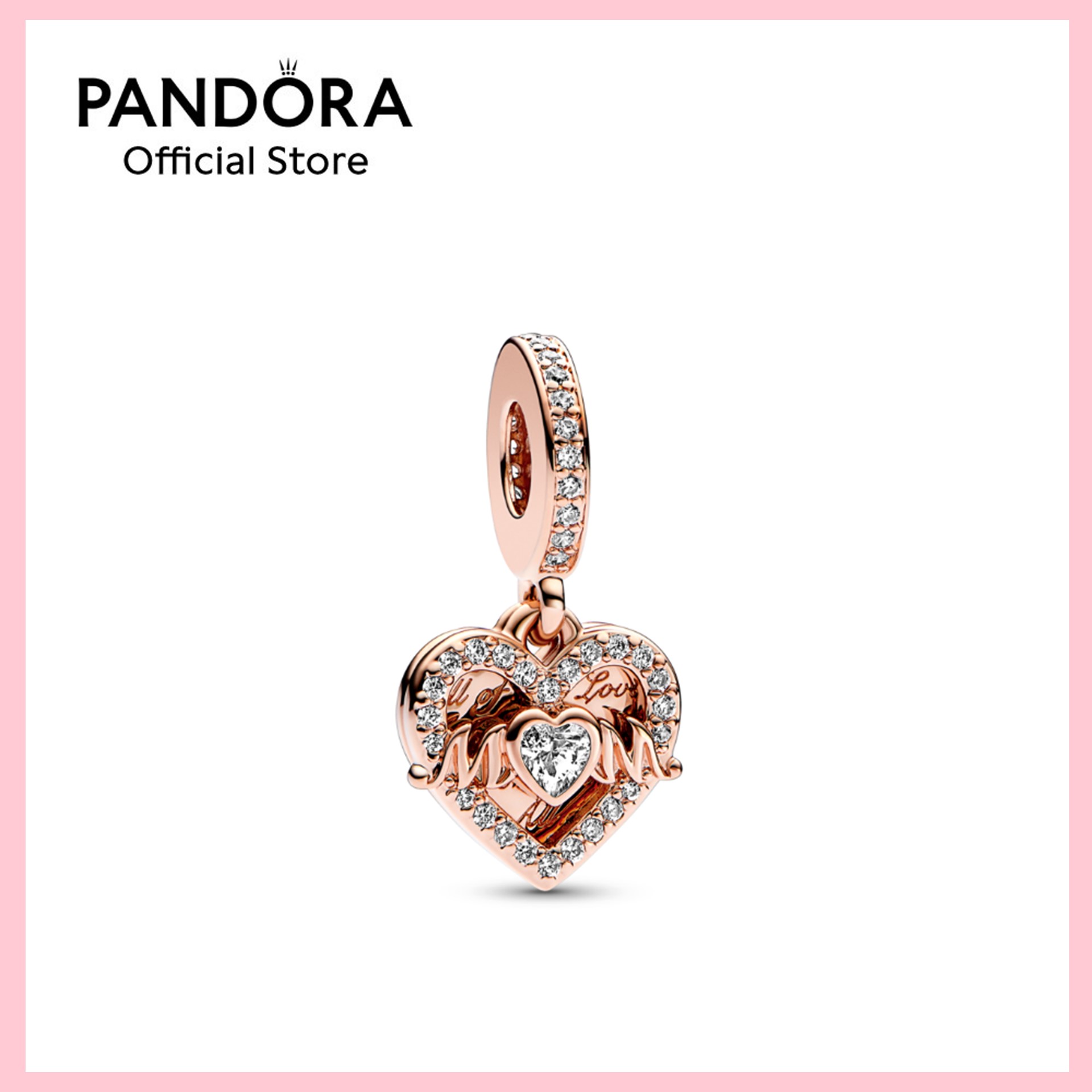 Pandora Heart & Mum Dangle Charm