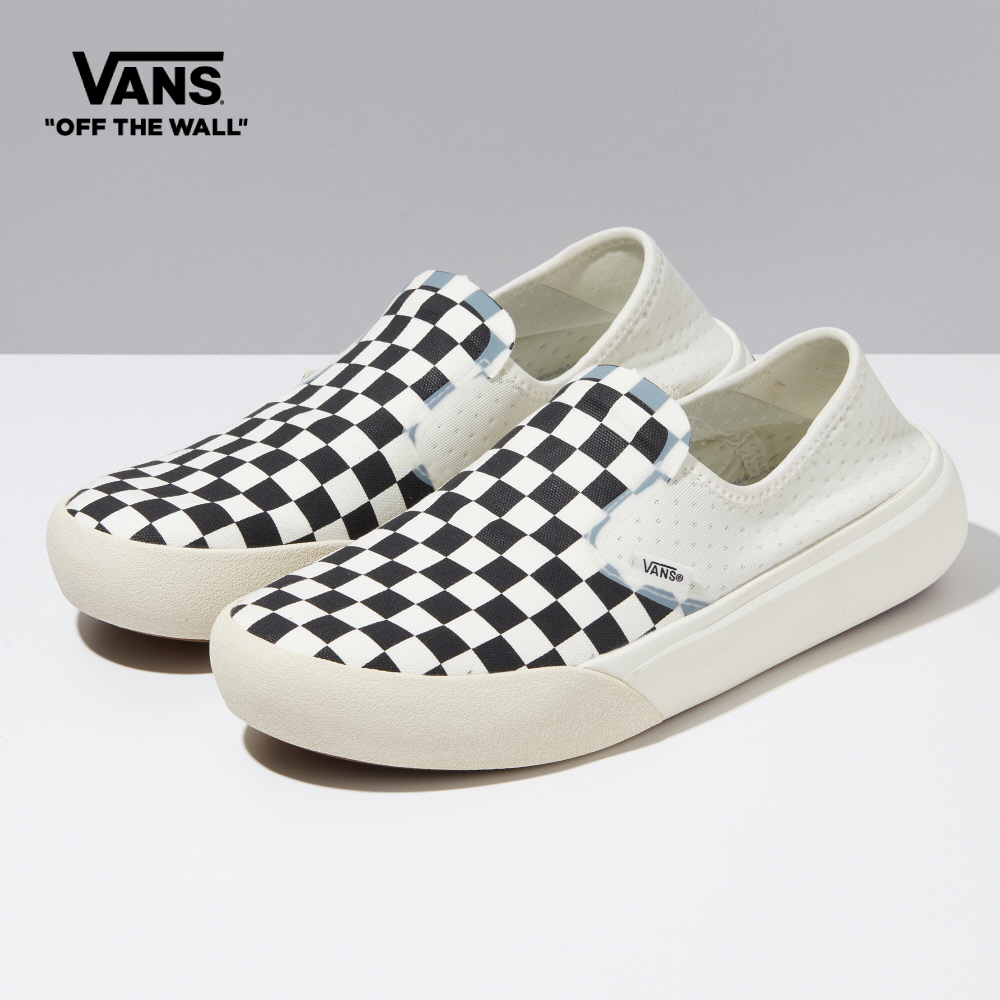 Vans Checkerboard ComfyCush One Slip-On Sneakers Women (Unisex US Size) BLACK VN0A45J5Q4O1